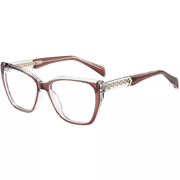 Übergroße quadratische Brille mit CP-Kerndrahtbügel