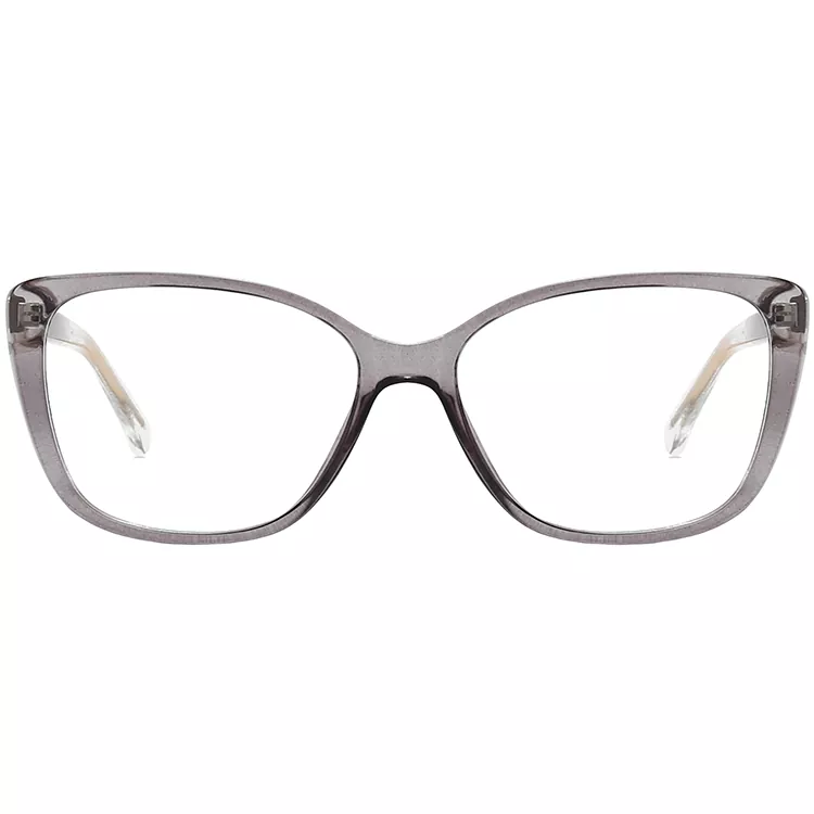 Blade Straight Pattern Colored Core Wire Temple Eyeglasses