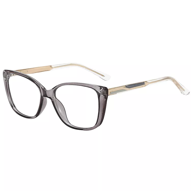 Blade Straight Pattern Colored Core Wire Temple Eyeglasses