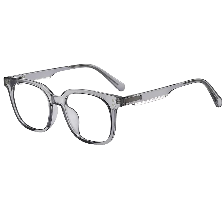 TR90 transparente quadratische Brillen mit flexiblen Rahmen